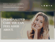 Tablet Screenshot of abileneadvanceddentistry.com